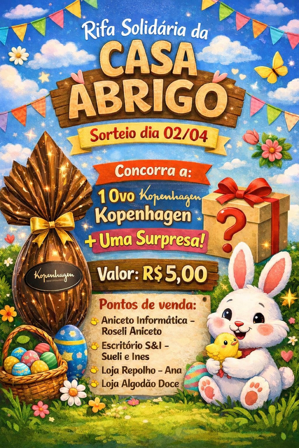 RIFA SOLIDÁRIA DE PÁSCOA